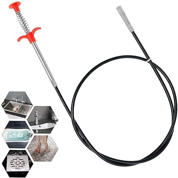 Hair Catching Drain Cleaner Wire (160cm / 5ft)