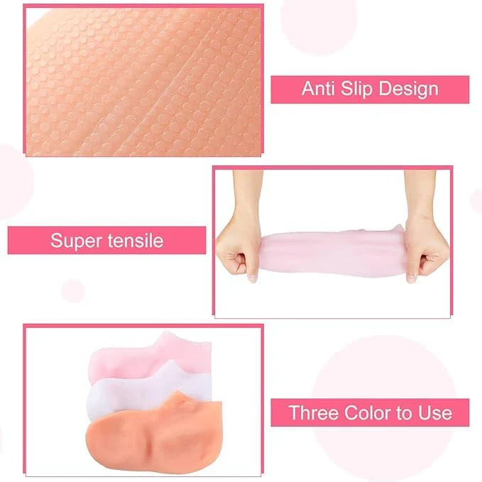 Silicone Moisturizing Gel Socks
